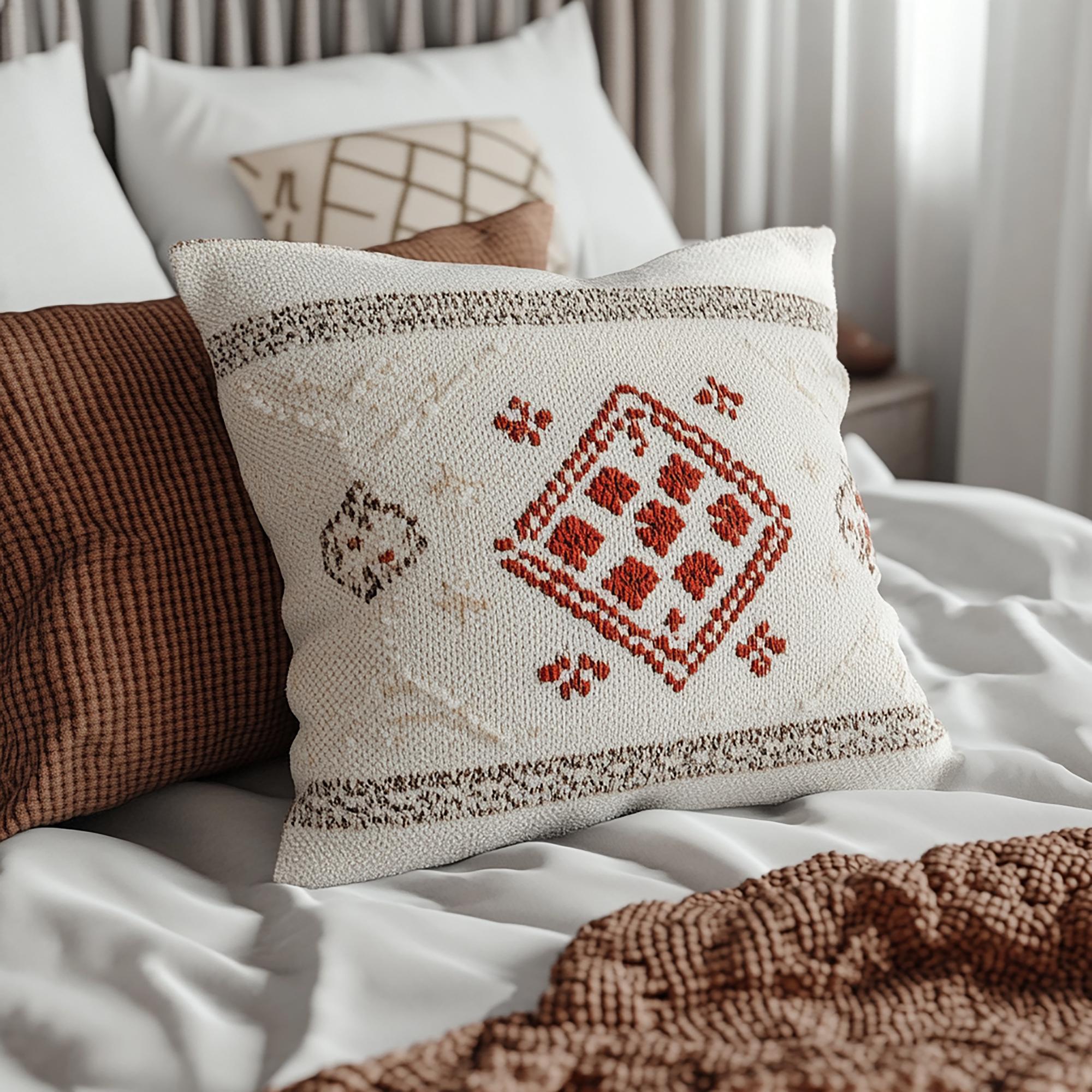 haftowane monogramy na poszewkach
